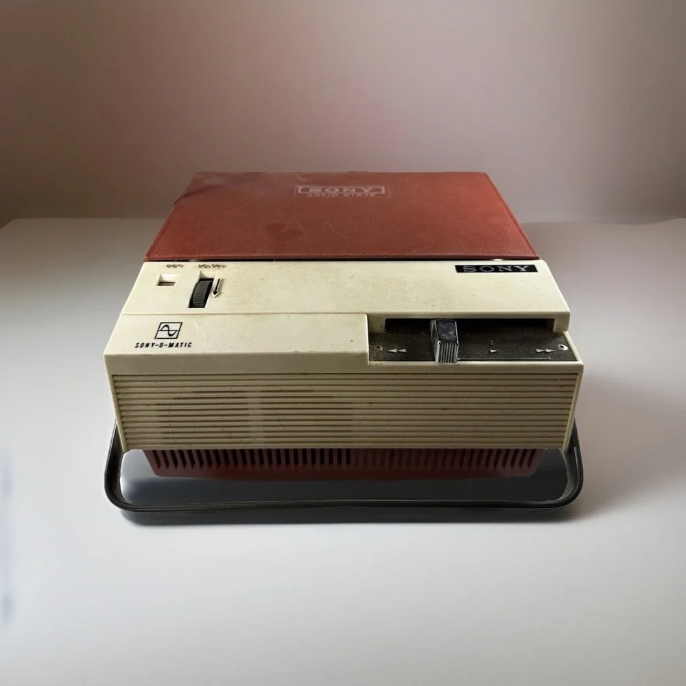 Sony O Matic Solid State TC-123 Reel to Reel Vintage WithPlayable Recorded Tape!